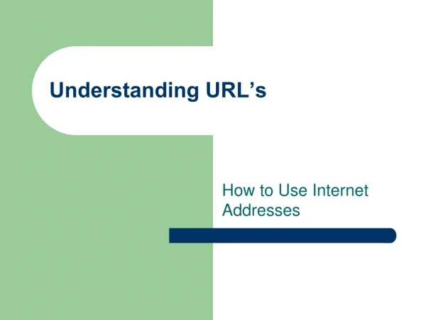 Understanding URL’s