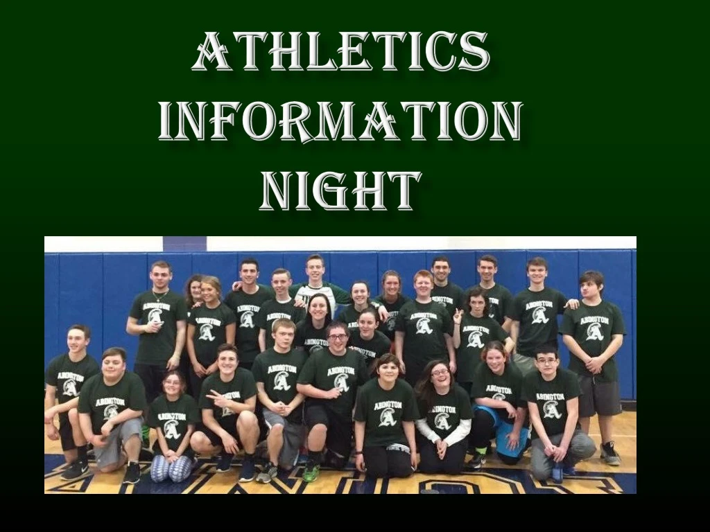 athletics information night