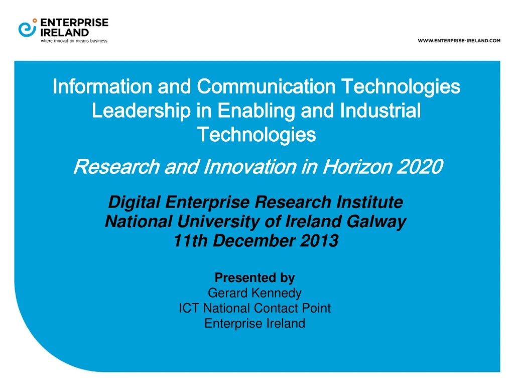 information and communication technologies