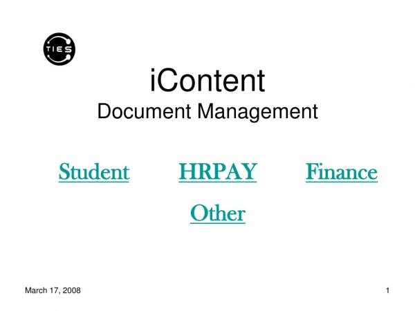 iContent Document Management