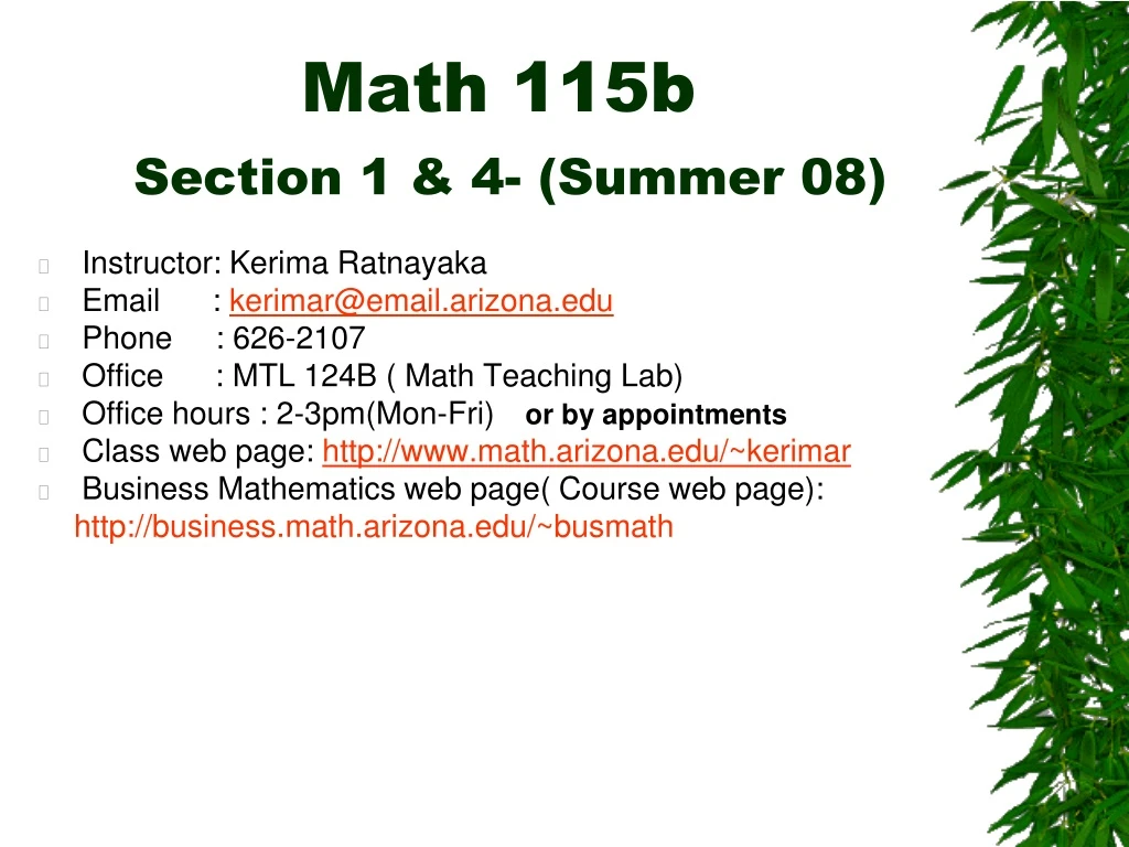 math 115b section 1 4 summer 08