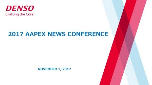 2017 AAPEX NEWS CONFERENCE