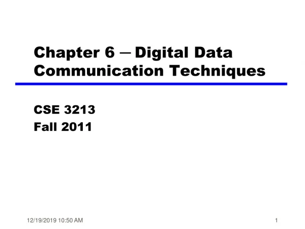 Chapter 6  ─  Digital Data Communication Techniques