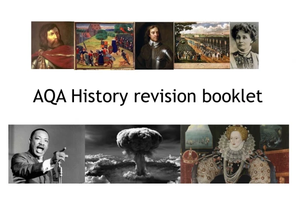 AQA History revision  booklet