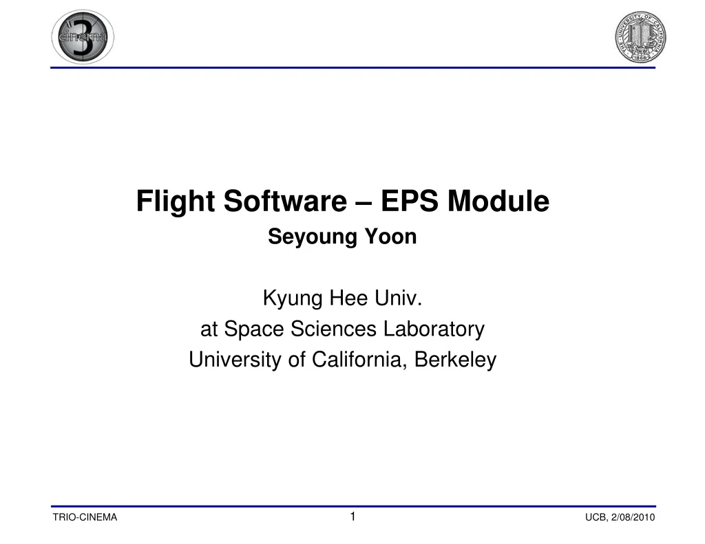 flight software eps module seyoung yoon kyung