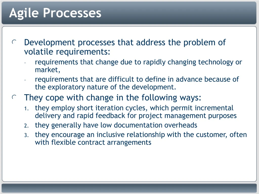 agile processes