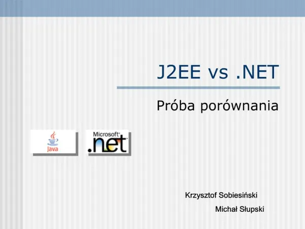 J2EE vs