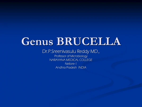 Many Names of Brucellosis