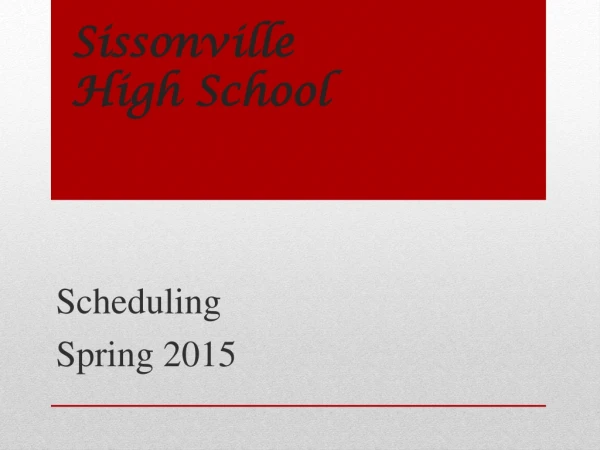 Sissonville  High School