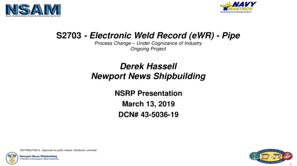 NSRP Presentation March 13, 2019 DCN# 43-5036-19