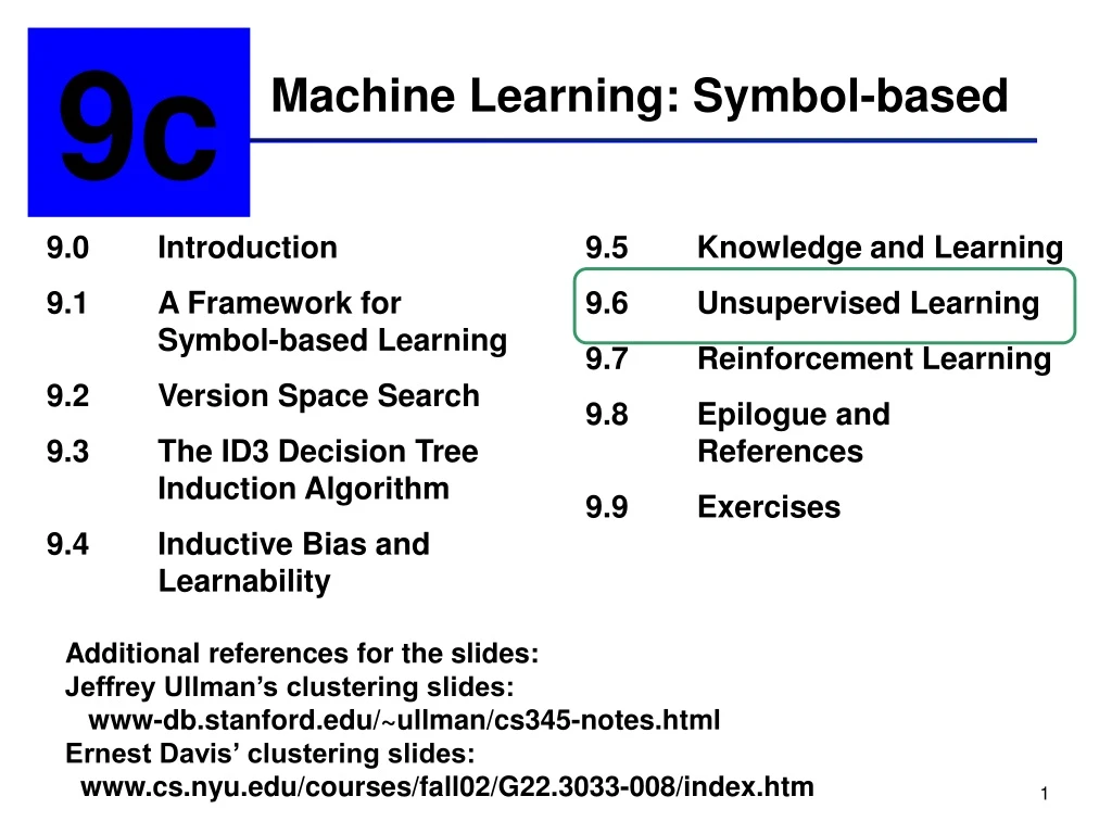 machine learning symbol based