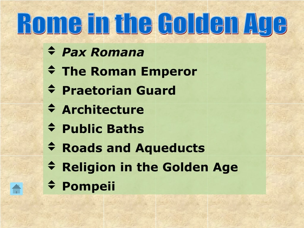 rome in the golden age