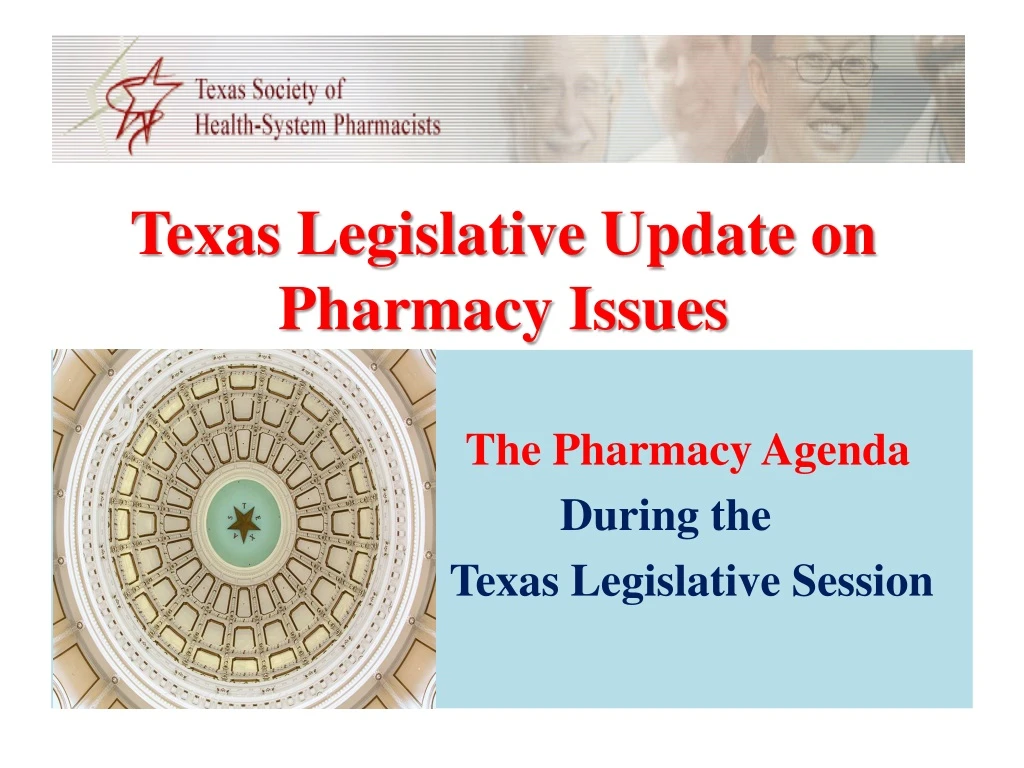 texas legislative update on pharmacy issues