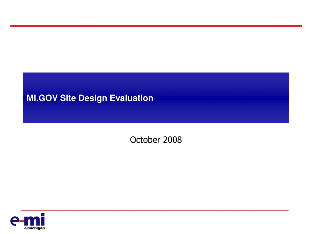 mi gov site design evaluation