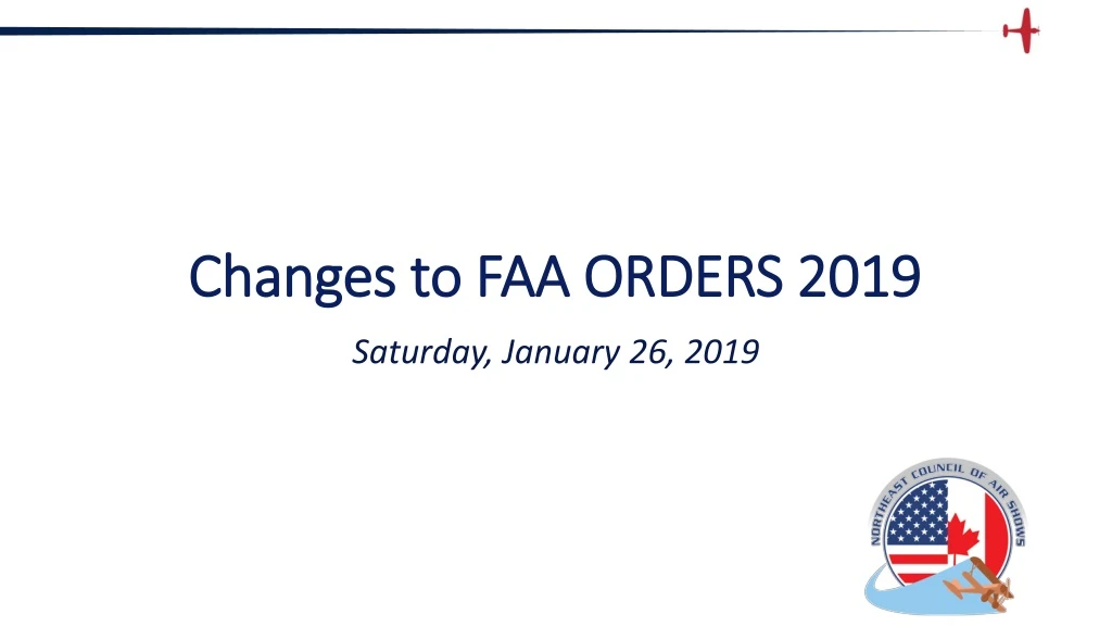 changes to faa orders 2019