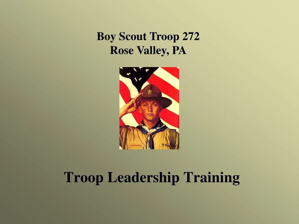 troop leadership training