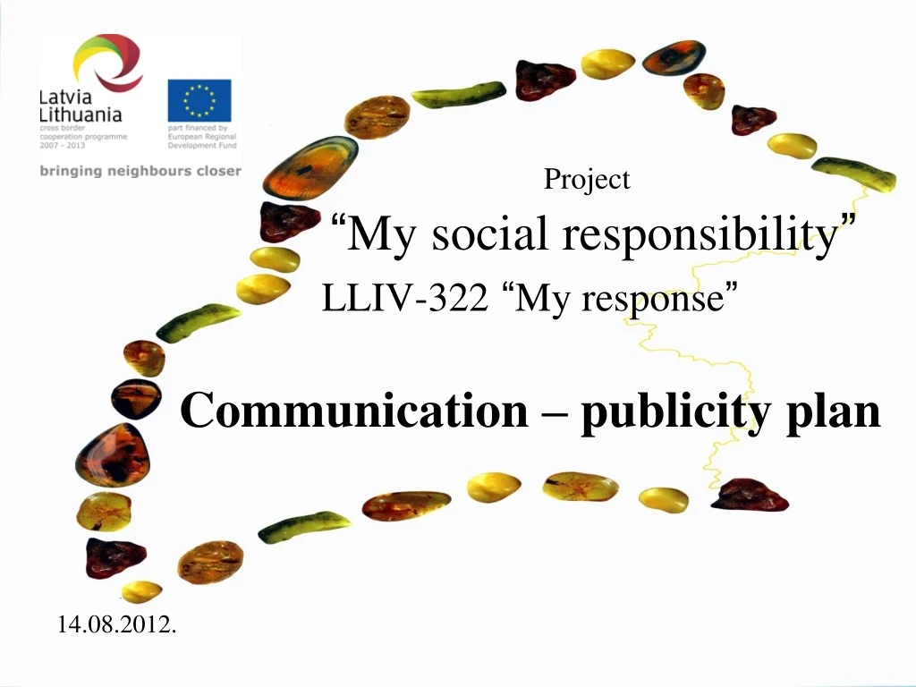 project my social responsibility lliv 322 my response communication publicity plan