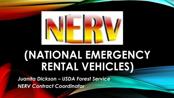 (National Emergency Rental Vehicles)