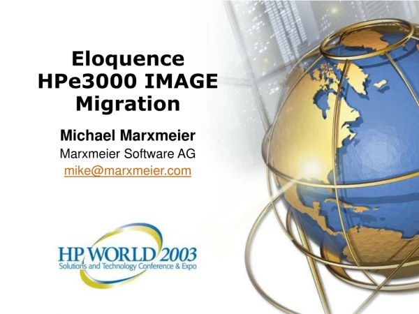 Eloquence HPe3000 IMAGE Migration