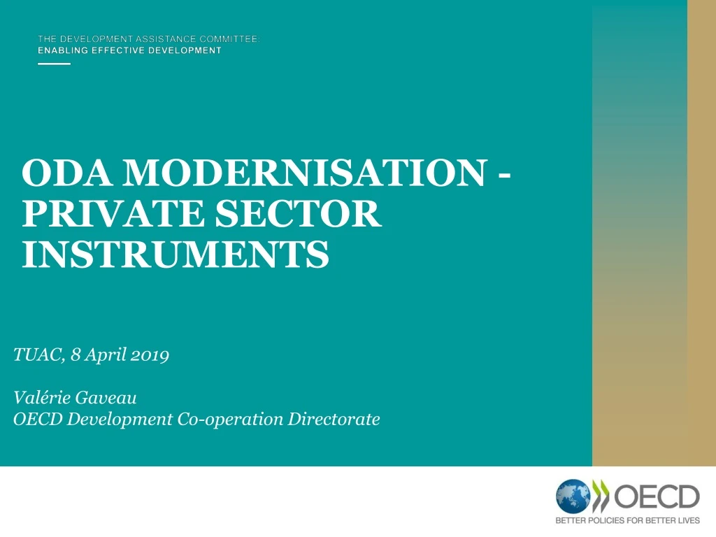 oda modernisation private sector instruments