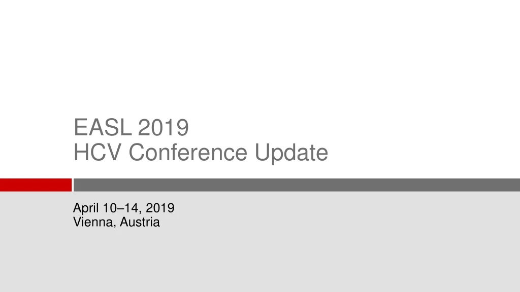 easl 2019 hcv conference update
