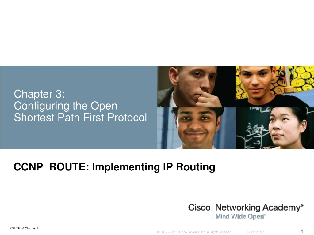 chapter 3 configuring the open shortest path first protocol