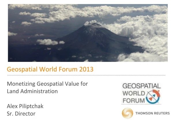 Geospatial World Forum 2013