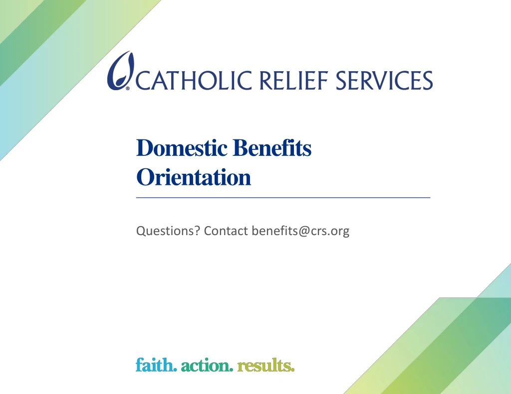 domestic benefits orientation