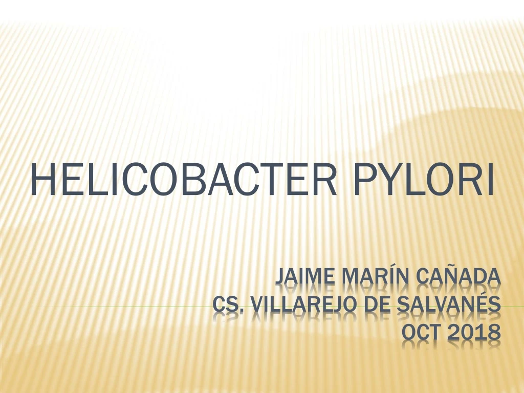 helicobacter pylori