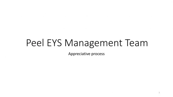 Peel EYS Management Team