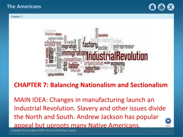 CHAPTER 7: Balancing Nationalism and Sectionalism