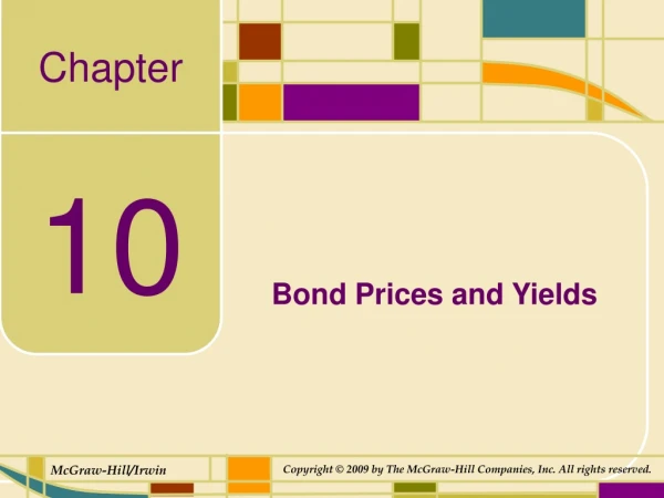 Bond Prices and Yields