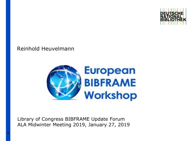 European BIBFRAME Workshop