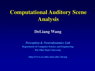 Computational Auditory Scene Analysis - slide 1