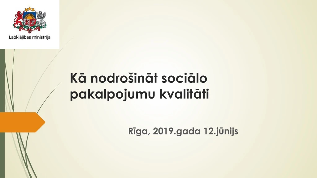 k nodro in t soci lo pakalpojumu kvalit ti