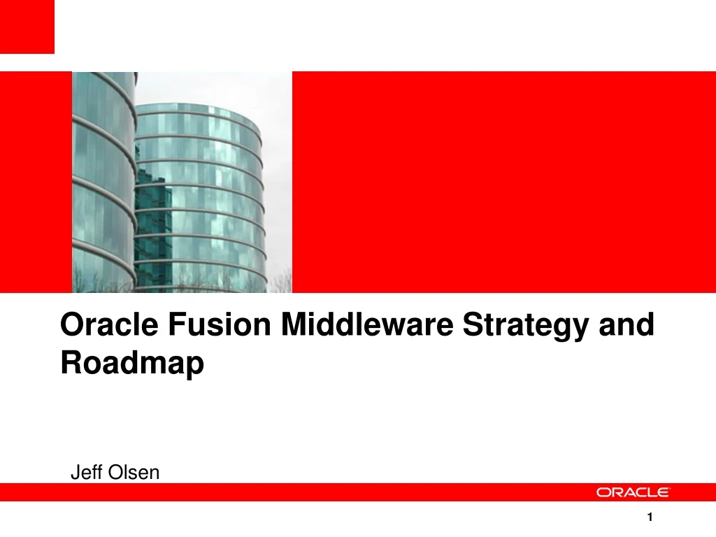 oracle fusion middleware strategy and roadmap