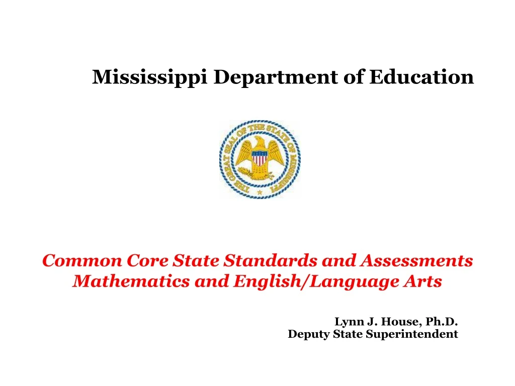 mississippi department of education common core