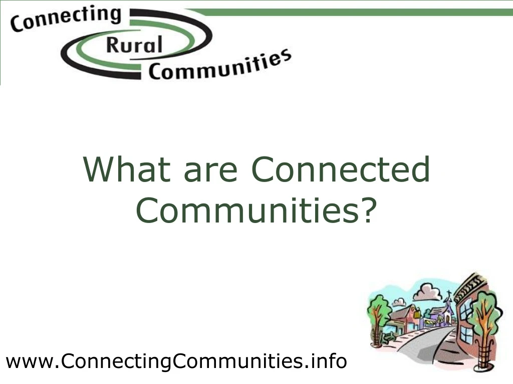 what are connected communities