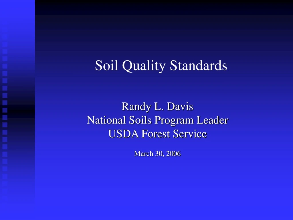 soil quality standards