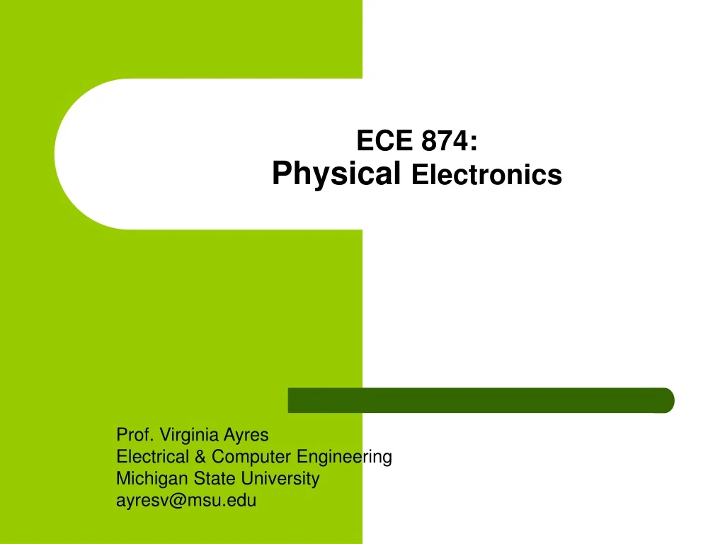 ece 874 physical electronics