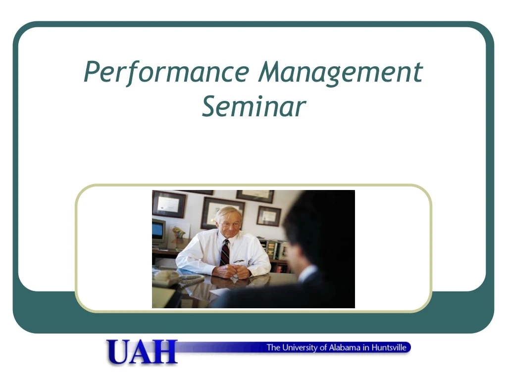 performance management seminar