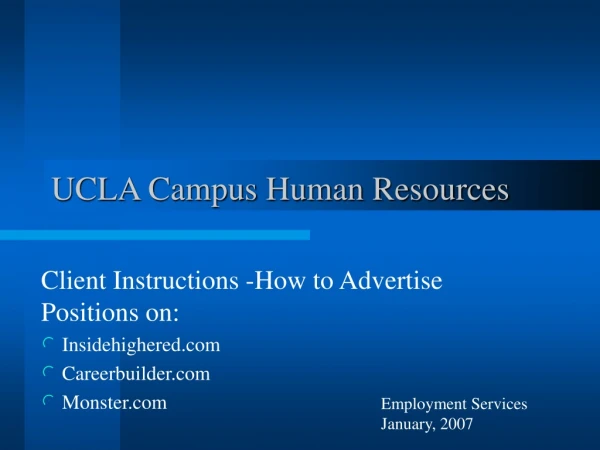 UCLA Campus Human Resources