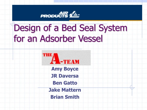Design of a Bed Seal System for an Adsorber Vessel