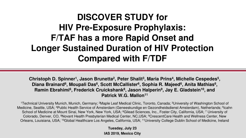 discover study for hiv pre exposure prophylaxis