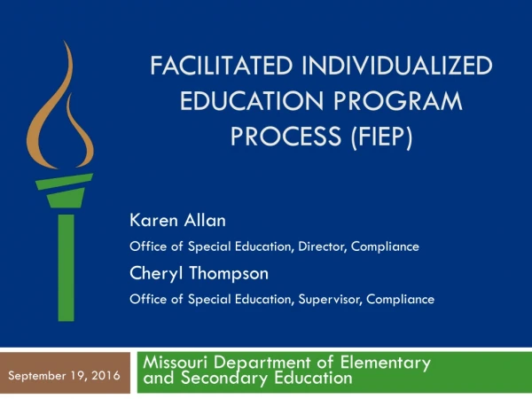 Facilitated Individualized Education Program Process (FIEP)