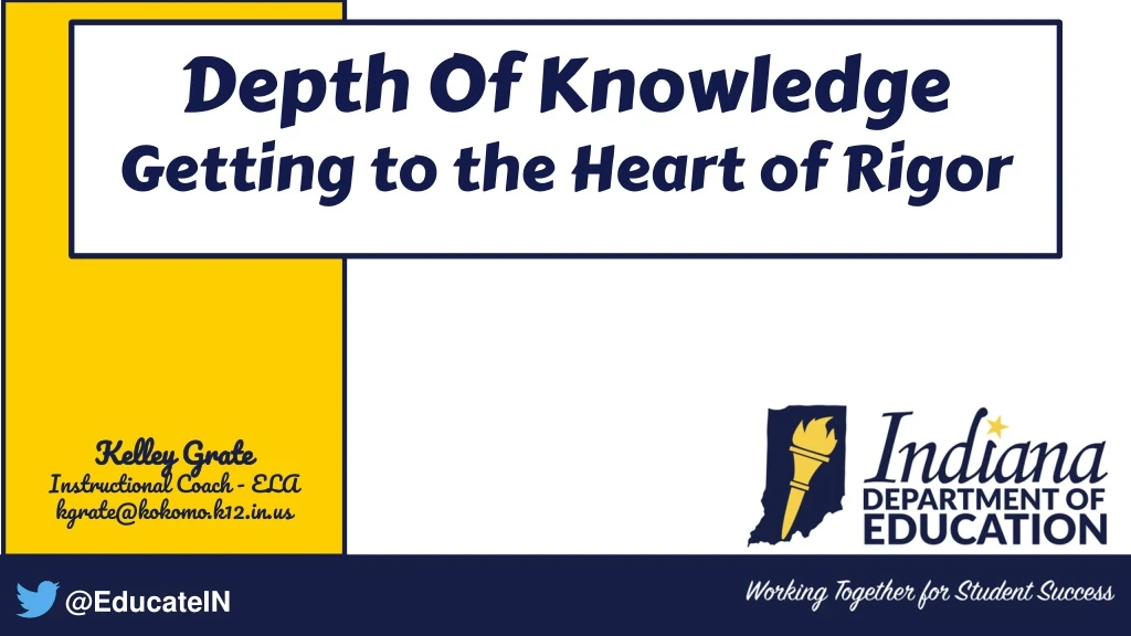 depth of knowledge getting to the heart of rigor