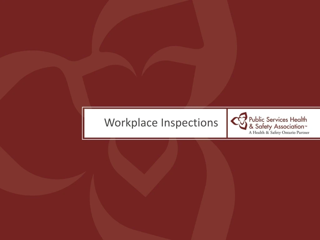 workplace inspections