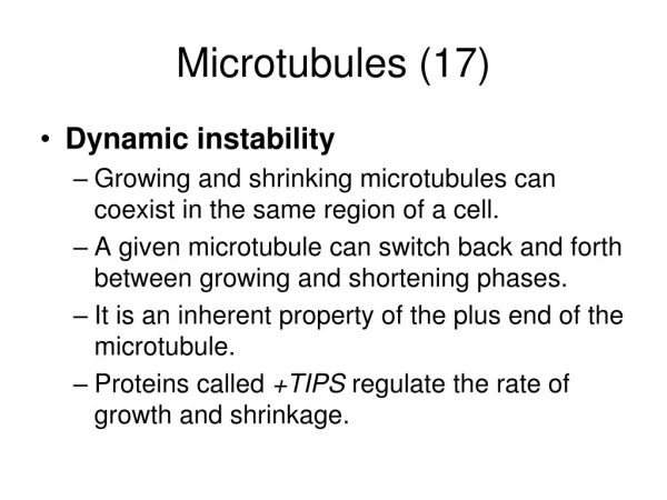 Microtubules (17)