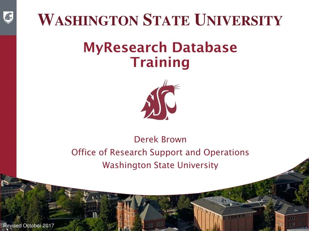 myresearch database training