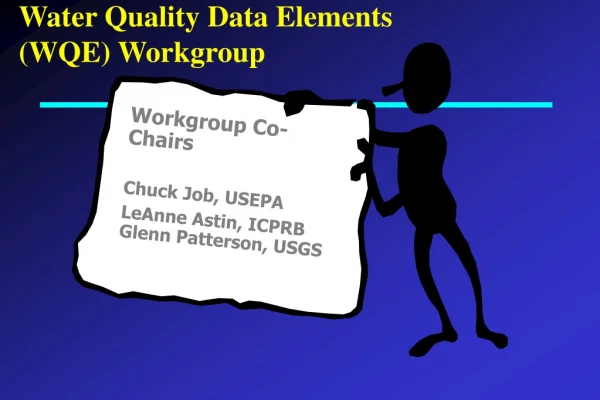 Water Quality Data Elements (WQE) Workgroup